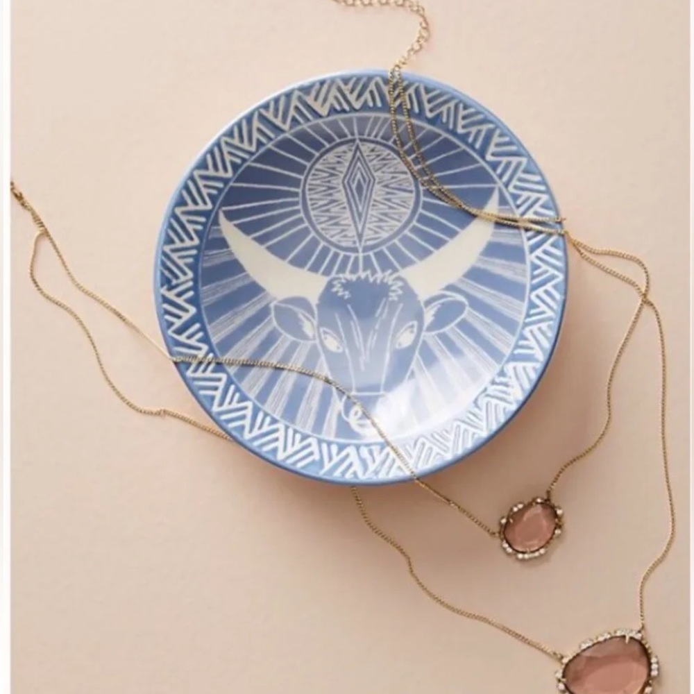 Demetria Chappo Taurus Zodiac Sign Trinket Dish Brand New in Box
